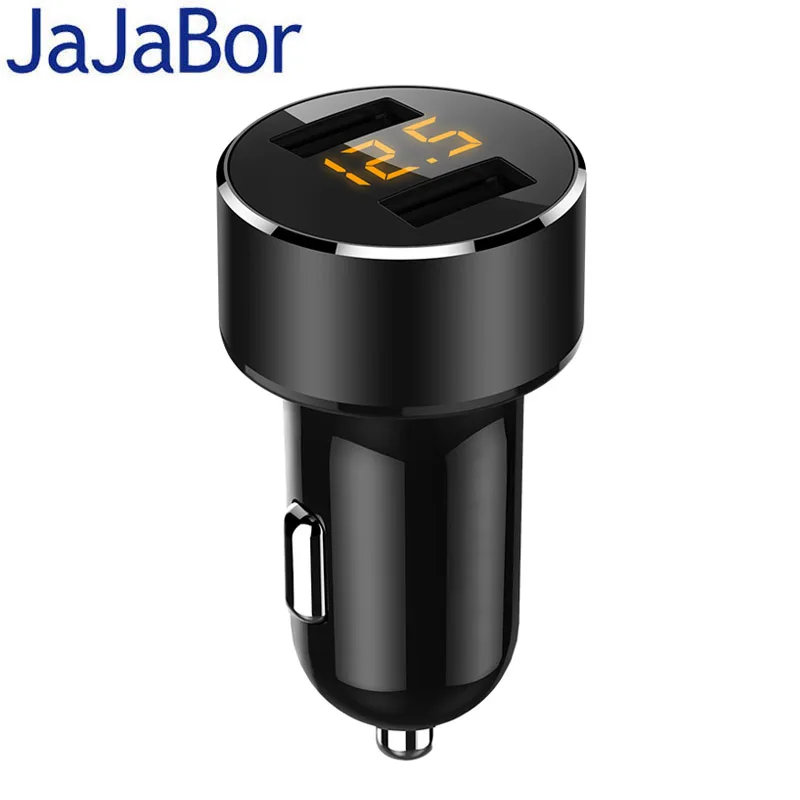 JaJaBor 3.6A Быстрая зарядка Dual USB Автомобильное зарядное устройство с светодиодный