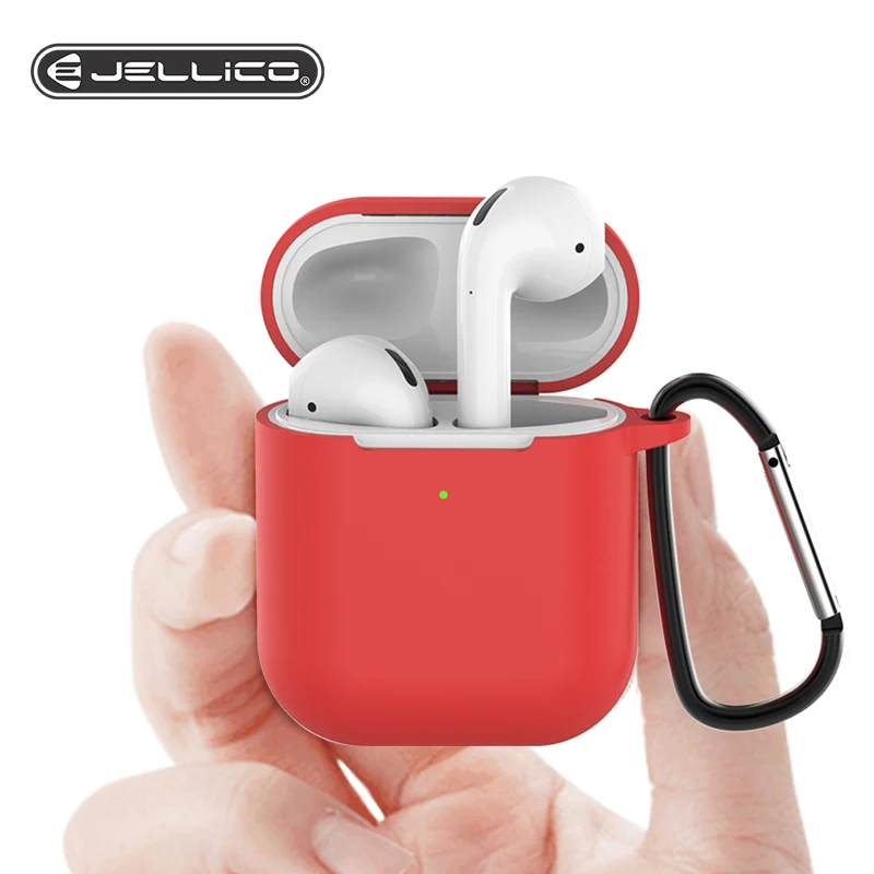 Чехол для оригинальных наушников Jellico Earphone для Apple Airpods 1 2 Bluetooth, защитный кожух из силикона для Air Pods.