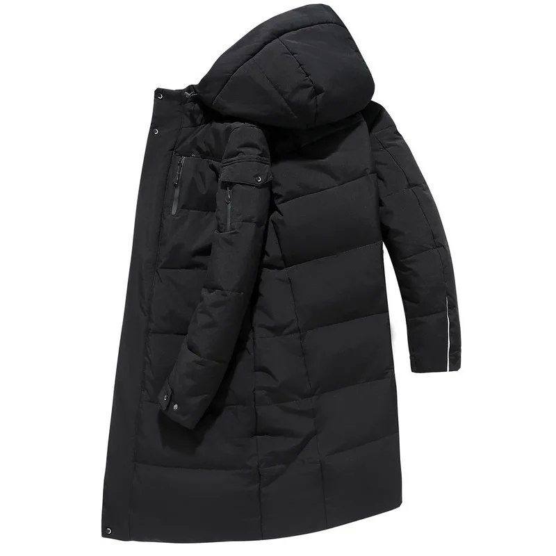 

Men's down coat cross border work long over the knee upset elderly outdoor down jacket coat