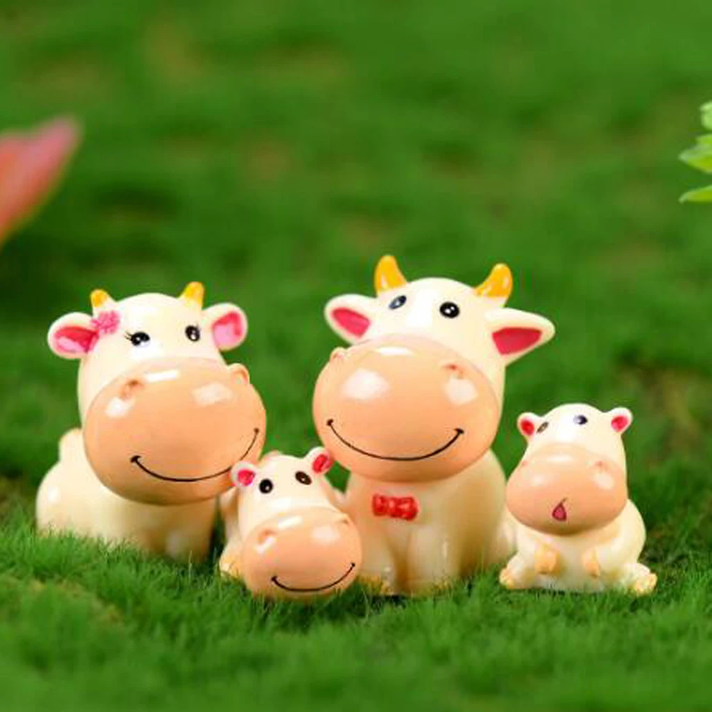 

4 х Миниатюрный Кукольный домик Фея Сад Микро-пейзаж икры семейное украшение