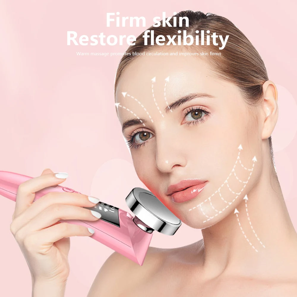 

2021 NEW Face Skin Care Vibration Massage Device Eye Lifting Wrinkle Removal + Ultrasonic Skin Scrubber Facial Pore Cleaner