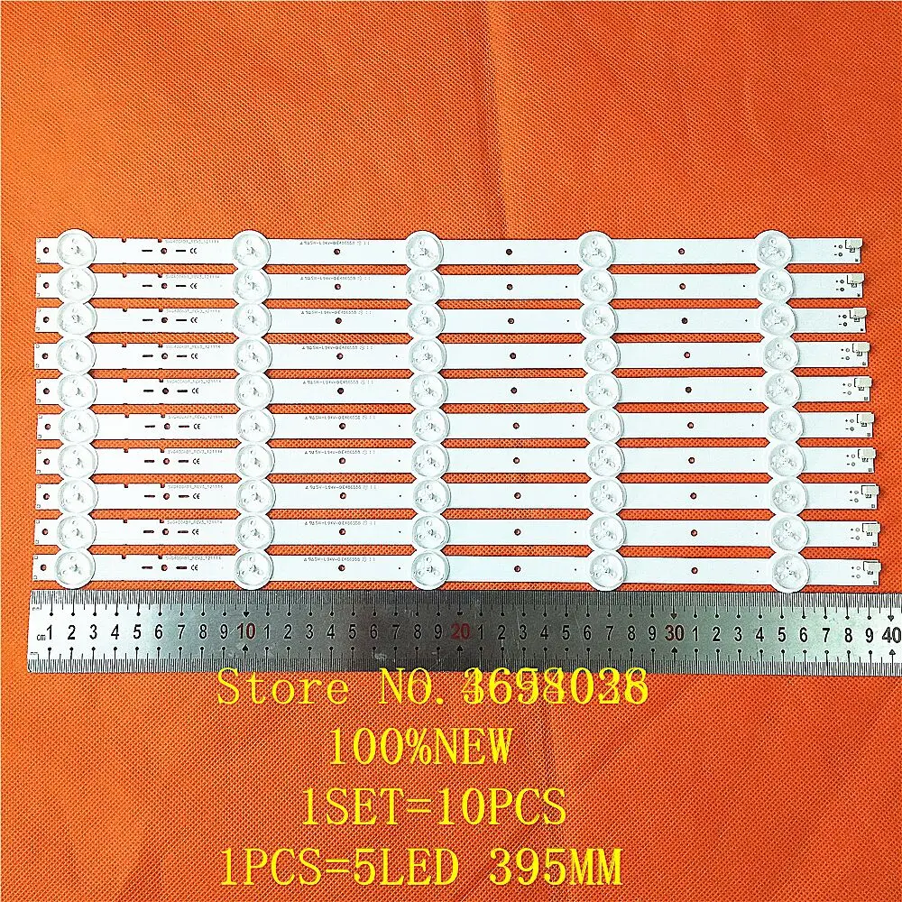 Новый комплект 20 шт. 5 светодиодов 395 мм Светодиодная лента для подсветки KDL40R450A KDL