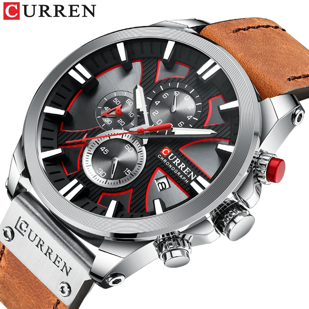 Relogio Masculino CURREN Модные креативные кварцевые часы для мужчин свиданий повседневные
