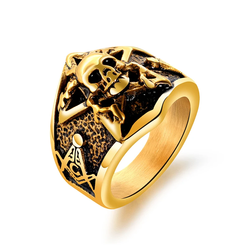 Европейское и американское классическое уличное кольцо в стиле ретро из