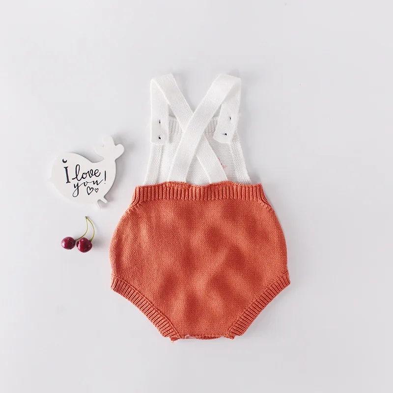 Весенние комбинезоны WLG для малышей вязаный комбинезон в стиле пэчворк с