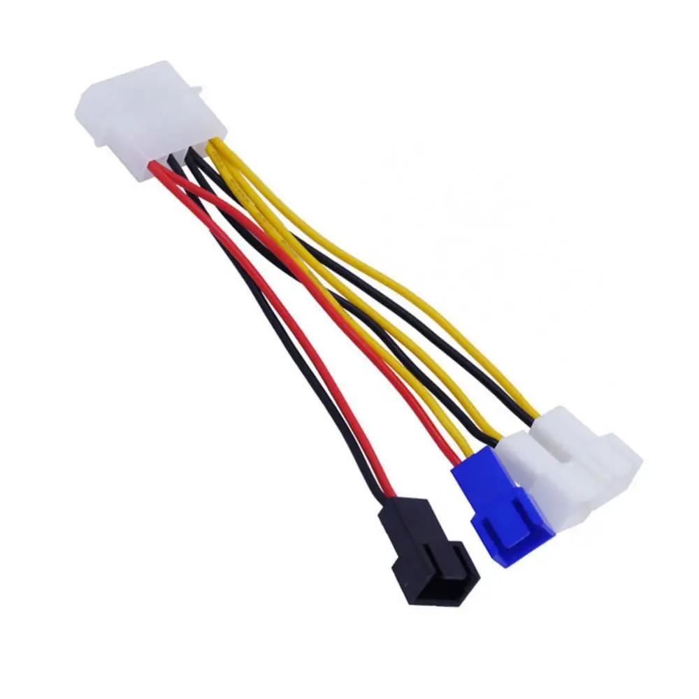

4-in-1 Computer Cooling Fan Power Cable CPU PC Cooler Wire Adapter Connector