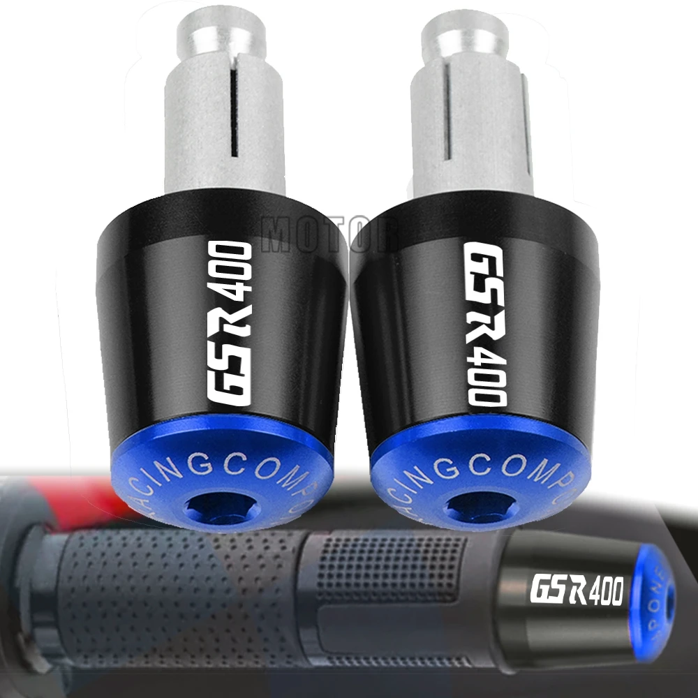 

7/8mm CNC Motorcycle Handlebar Grips Handle Bar Cap End Plugs For Suzuki GSR400 GSR 400 2008 2009 2010 2011 2012 2013 2014 2015