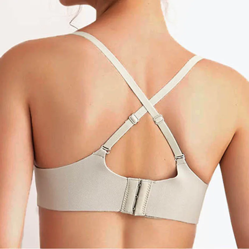 Бюстгальтер женский с глубоким U-образным вырезом бесшовный Бралетт чашками