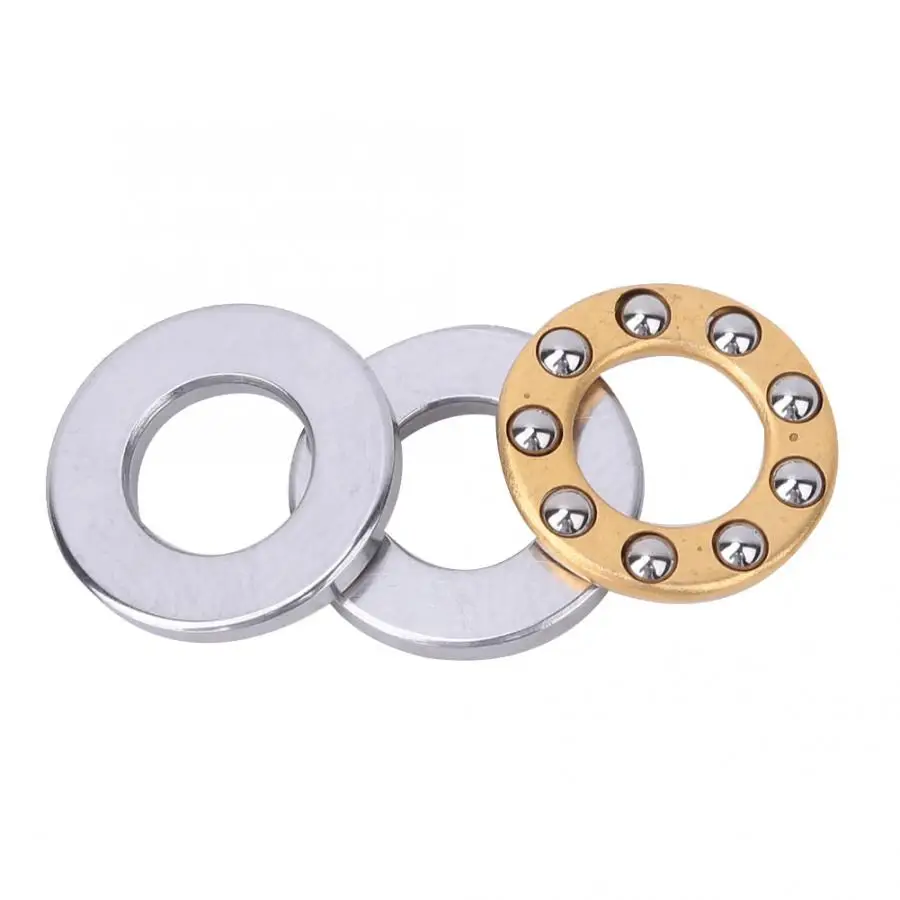 10 шт./компл. миниатюрный металлический упорный шарикоподшипник из плоской