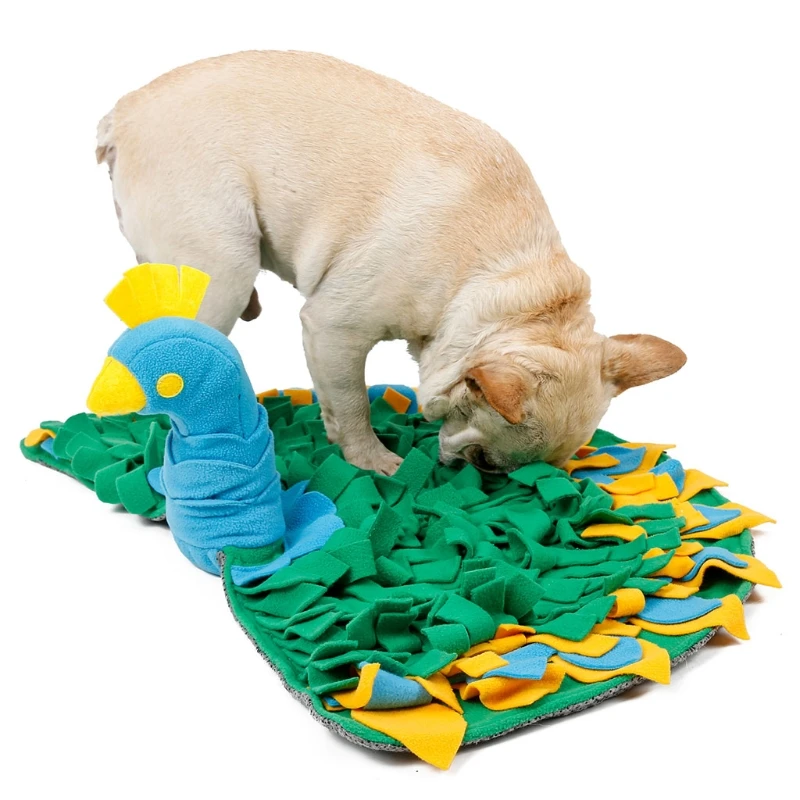 

LXAF Pet Dog Snuffle Mat Nose Smell Training Blanket Sniffing Pad Slow Feeding Bowl Food Dispenser Carpet Relieve Stress Toy