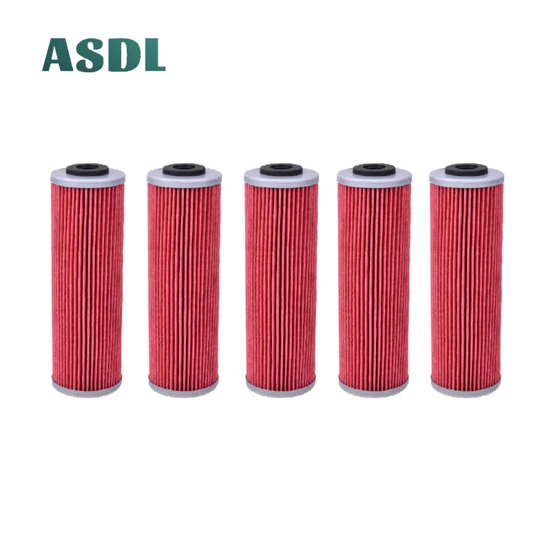 

5Pcs Motorcycle Oil Filter for 790 Duke 950 990 1050 1090 1190 Adventure 950 1290 Super 990 SM R T 1190 RC8 R 450 505 SX ATV