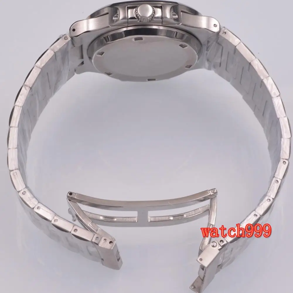 Мужские автоматические часы BLIGER 39 мм синий циферблат модный дизайн серебристый