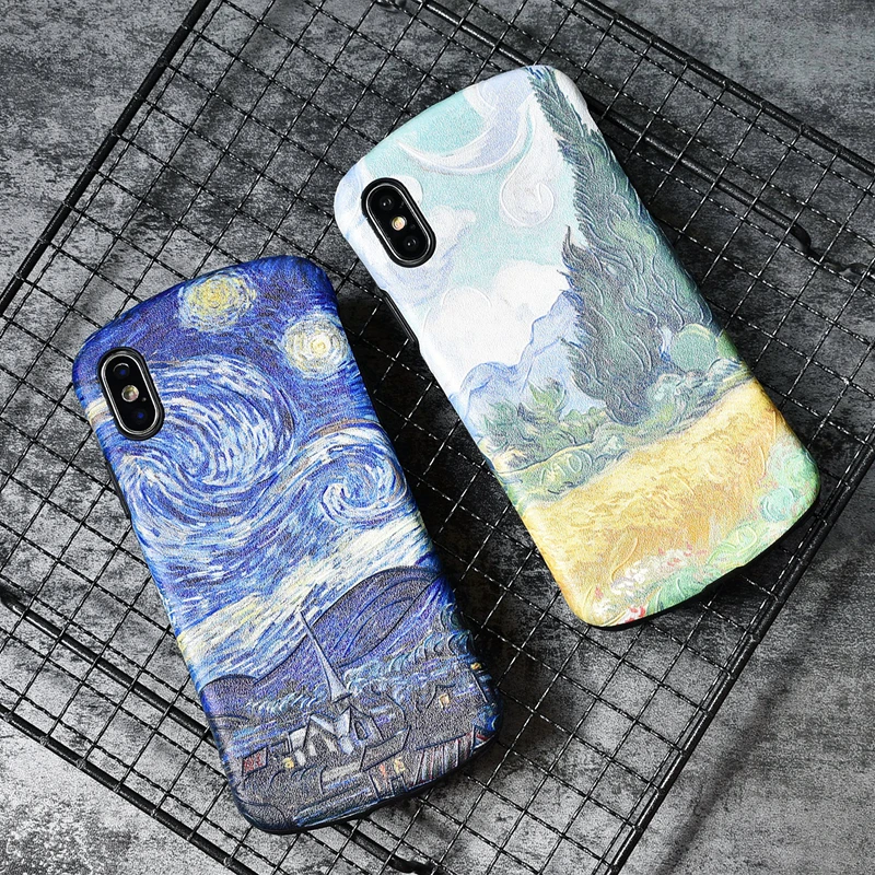 Новый 2019 матовый милый Dooling художественный абстрактный рисунок чехол для iPhone X XS