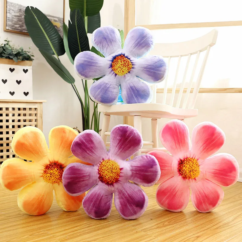 Simanfei подушка для сиденья Круглый лепесток пола футон спинка дивана украшение