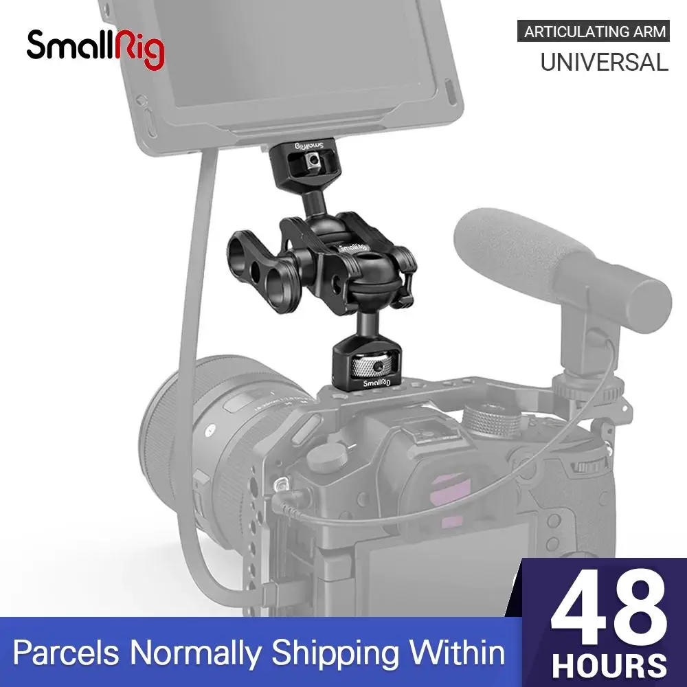 SmallRig Регулируемый фрикционный артикулирующий рычаг с двойной Ballheads (1/4 &quotи 3/8&quot