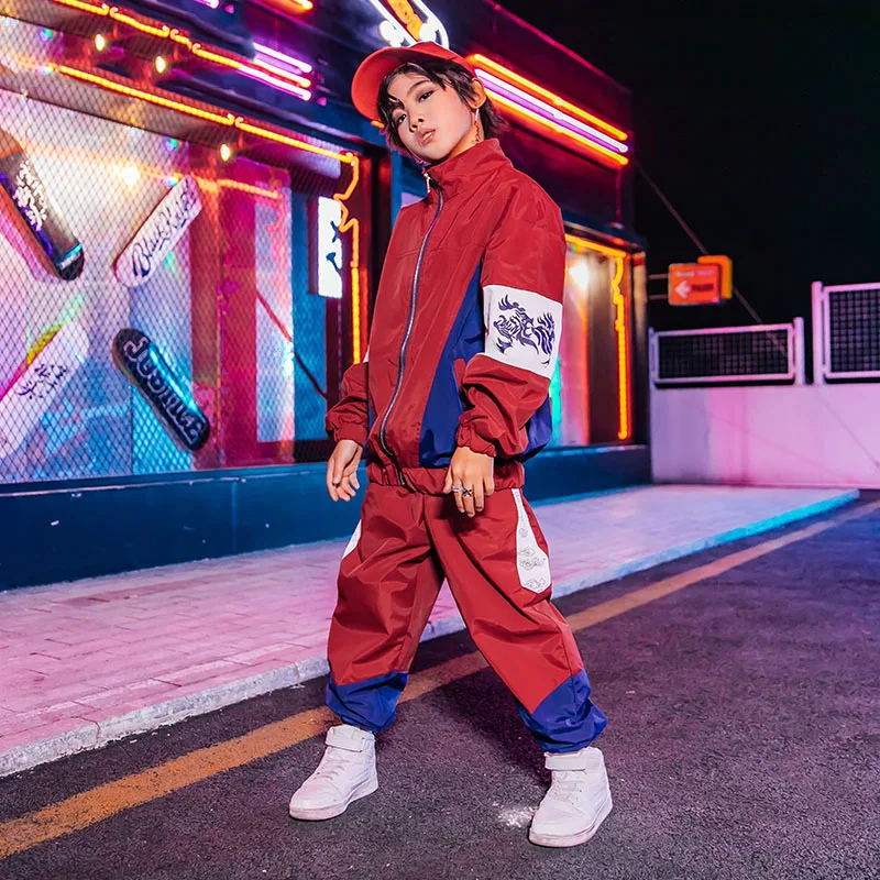 2020 джазовые танцевальные костюмы для детей куртка костюм в стиле хип-хоп