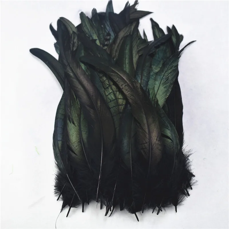 Оптовая продажа 500 шт. натуральные перья петушиного хвоста 25 30 см 10 12 дюймов для