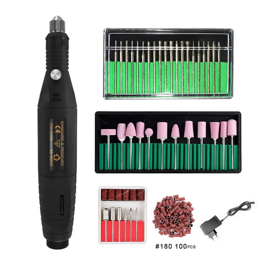 Selling Kit 2 OLOEY маникюрный станок электрические сверла для ногтей набор фрезы для прибор для маникюра, педикюра для удаления керамического резака - Цвет: Selling Kit 2