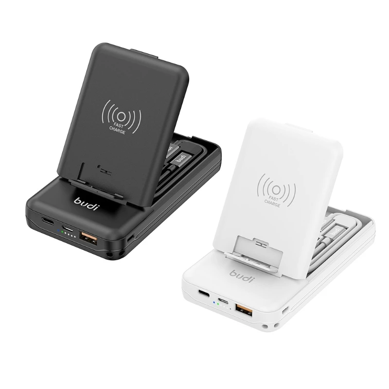7 in 1 Adapter Splitter Control Converter with LED Lighting Wireless Charging Mobile Phone Cradle Compatible with Drop Shipping