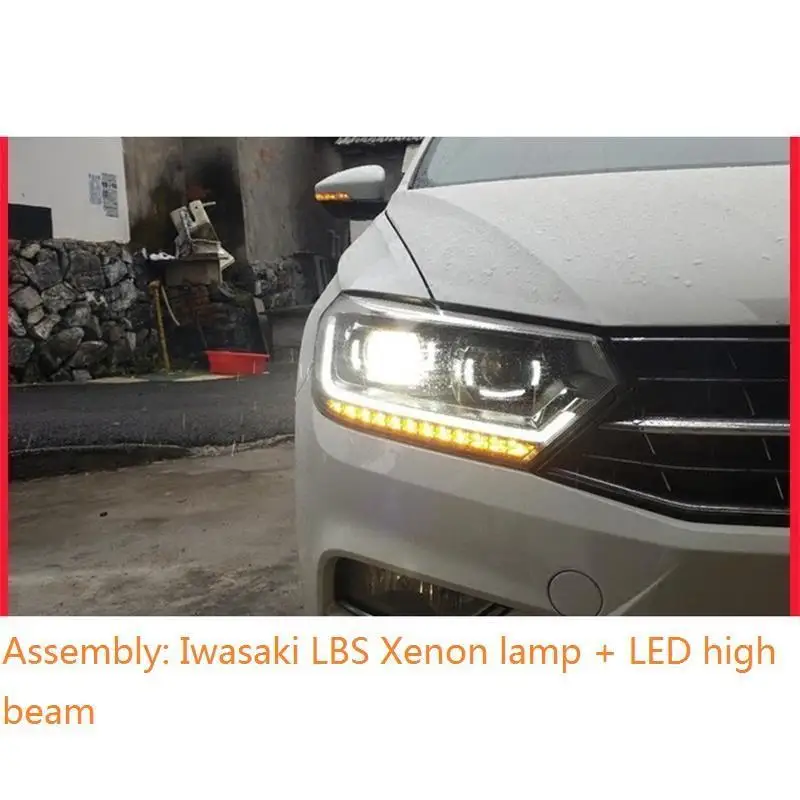 Neblineros Running Exterior Luces Led Para Авто Cob фары передние противотуманные задние Автомобильные фары в сборе 16 17 для Volkswagen Bora - Цвет: MODEL O
