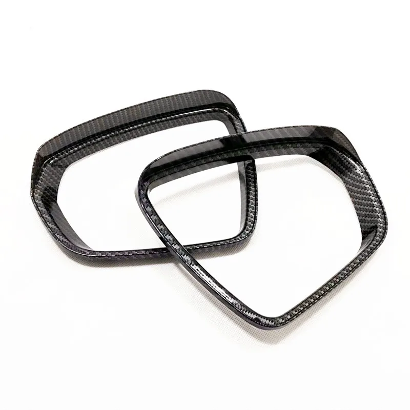 

For Peugeot 3008 3008GT 2013 2014 2015 Rear view side door mirror cover sun rain frame trim ABS chrome /carbon fiber 2 pcs