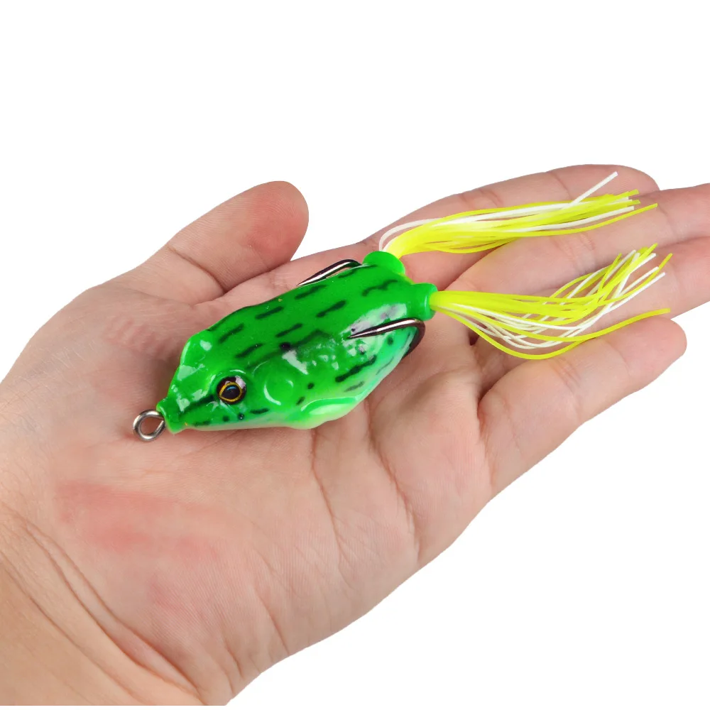 

1pcs Fishing supplies 6cm13g Frog leurre souple Insect Bionic Fishing Lure Treble Floating Artificial Swimbaits