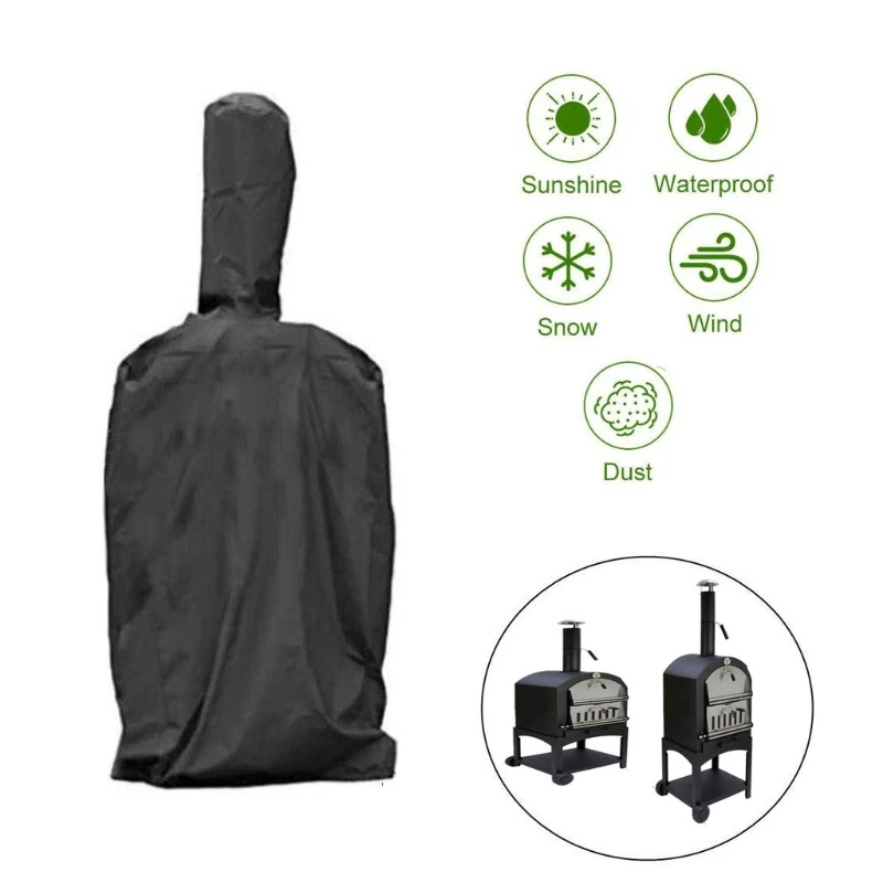 Патио открытый крышка печи для пиццы Ткань Оксфорд древесный уголь печь