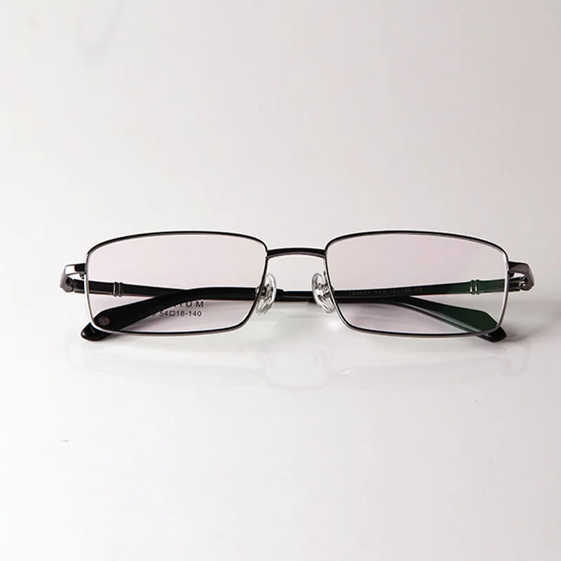 

HEJIE Brand Man Pure Titanium Eyeglasses Frames Durable Full Rim Clear Lens Light Glasses Frame For Male Size 54-18-140mm Y8813