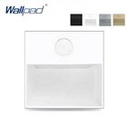 Датчик движения, подсветка для коридора, лестницы, переключатель, функциональная клавиша для стен, белый и черный пластиковый модуль, только Wallpad