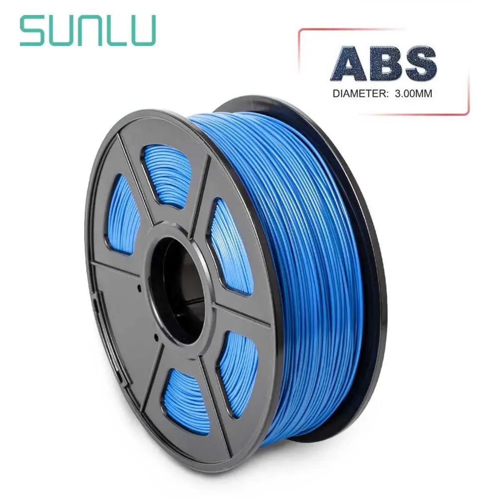 SUNLU ABS 3D нити для принтера 100% не образующая пузырей сублимаций заготовок светится