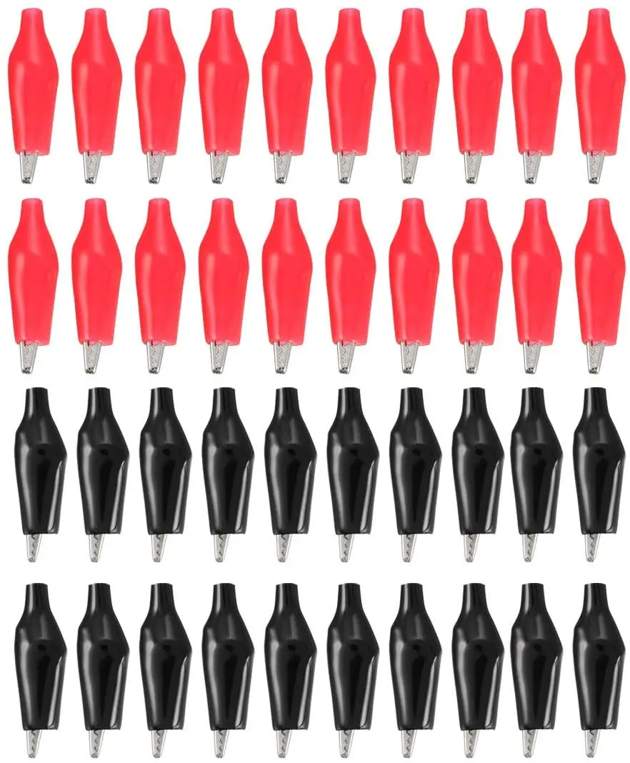 Зажим типа крокодил Электрический зажим сделай сам 20 шт. Металл для тестирования