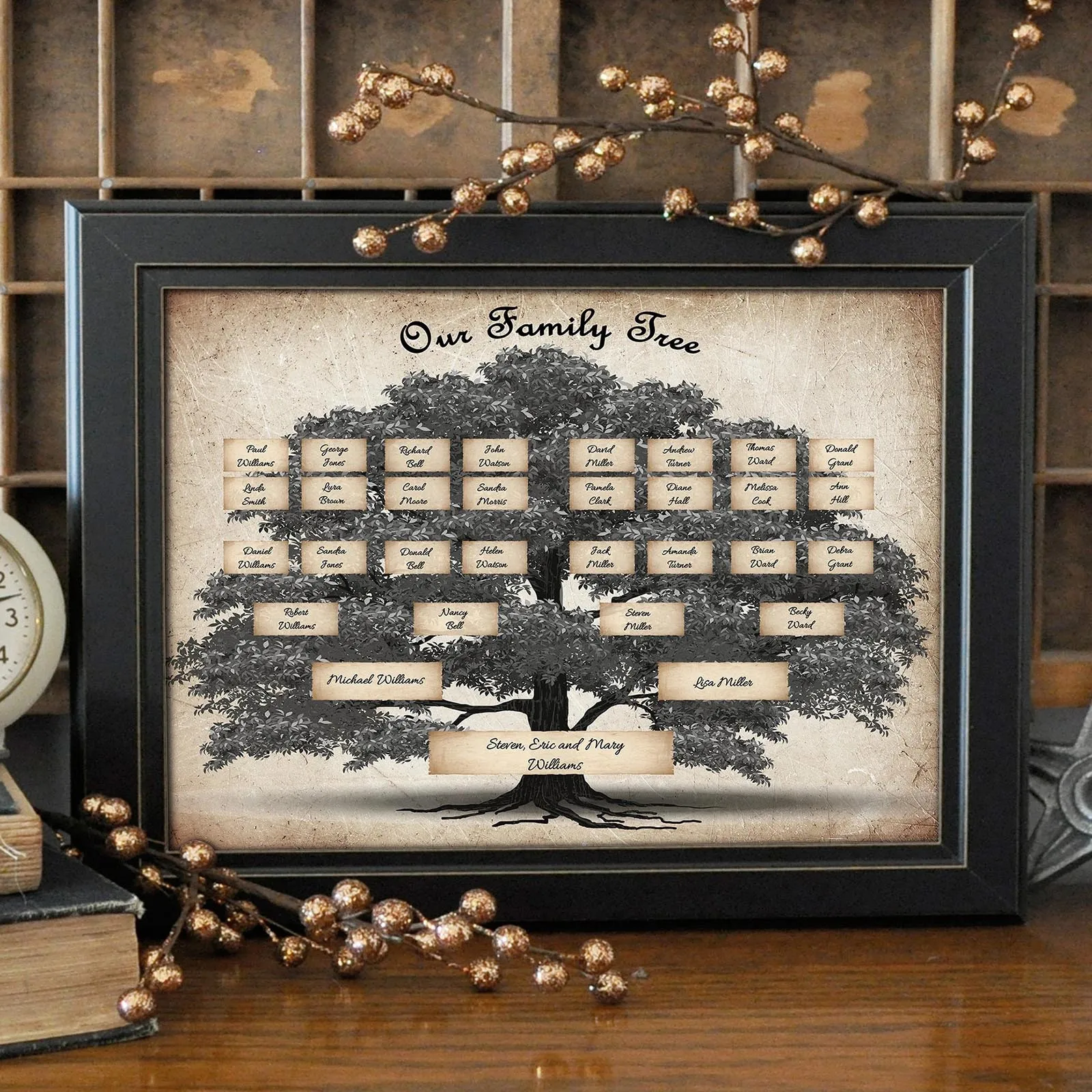 2021 креативная Высококачественная семейная геналогия настенная живопись