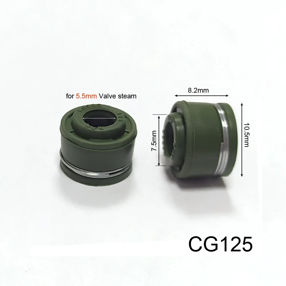 For CG125 2 шт. шток клапана сальники для Honda CG125 CG150 Yamaha YP250 GS 150cc 125cc CG CB JH70 GY6 50 125 ZY125 Скутер мопед - Цвет: For CG125