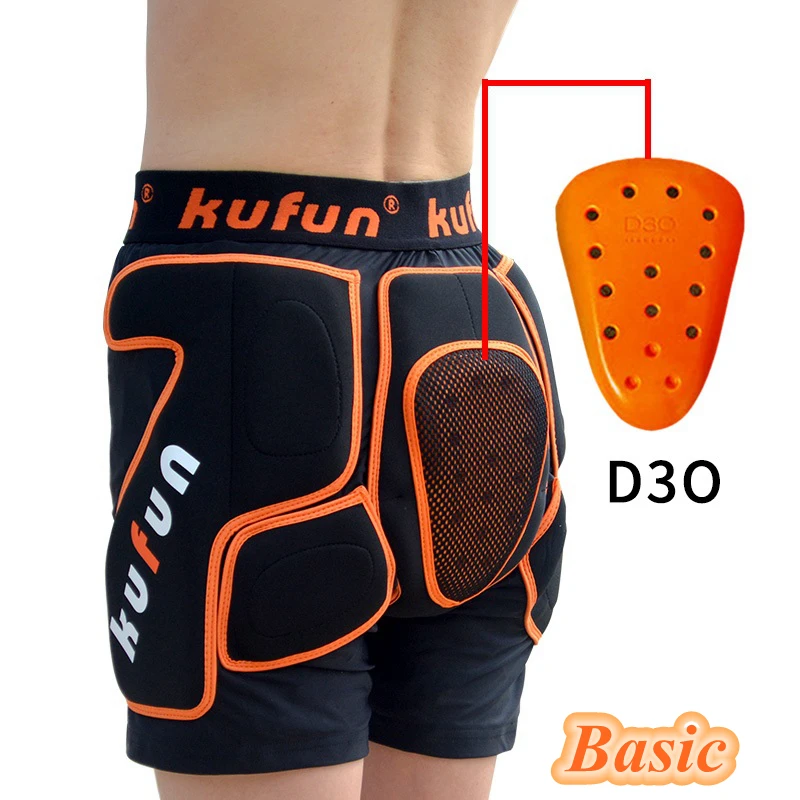 Наколенники KUFUN D3O Защитные шорты с лезвиями для катания на лыжах сноуборде