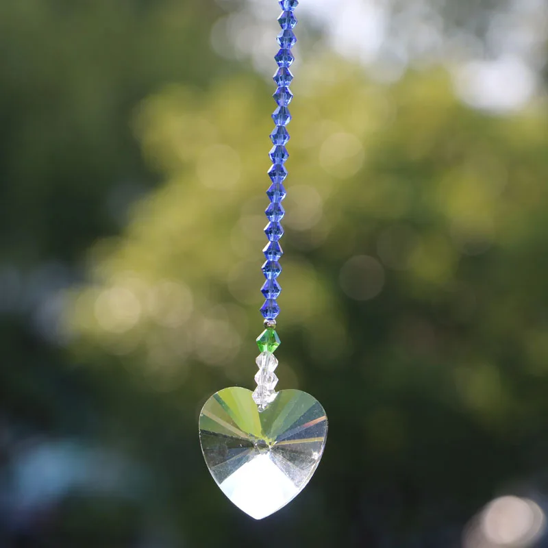 1 шт. 28 мм 40 прозрачная кристальная подвеска сердце персик люстра призмы Ловец