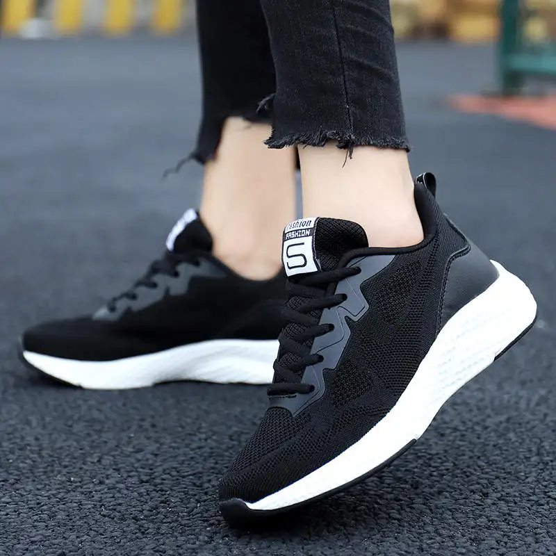 

40-50 Women's Winter Sport Shoes Vulcanization Running Sneakers Woman Air Women's Black Sports Shoes Breathable Sneakers Tennis