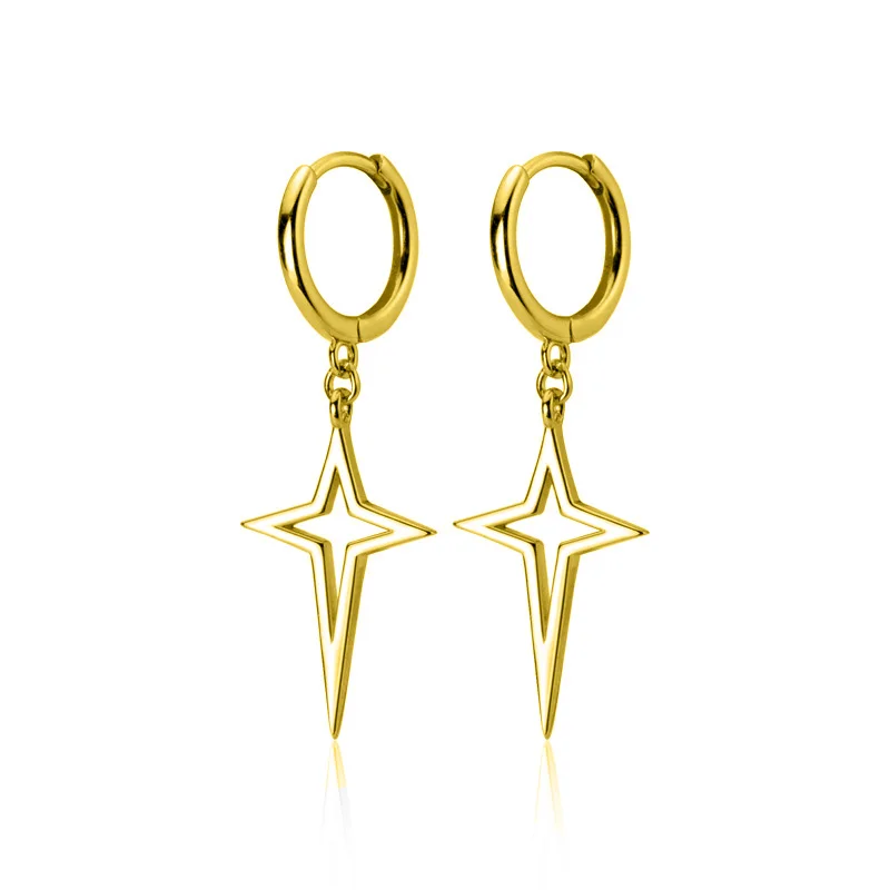 Trusta 925 Solid Sterling Silver Earrings Women Fashion Heart/Star Small Love Stud Ear Clip Jewelry Gift for Teen Girls DS904 - Окраска металла: G3153 Gold