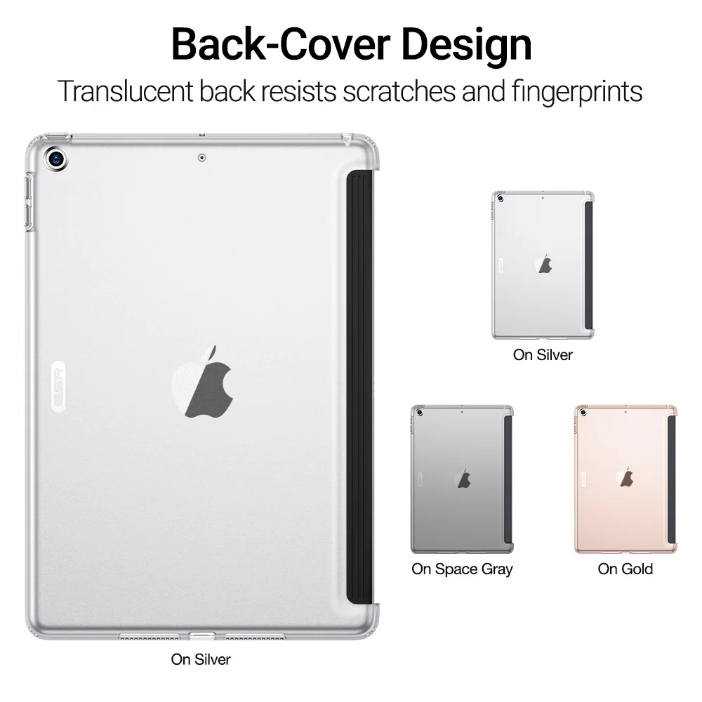ESR чехол для iPad 7 10,2 прозрачный ТПУ задняя крышка тонкий отскок мягкий чехол для iPad 7th чехол подходит с Умной клавиатурой