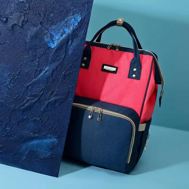 2019Fashion Mummy Maternal Diaper Bag Upgrade New Style Diaper Bag Multi-functional Large Capacity Shoulder Diaper Bag Mommy Bag