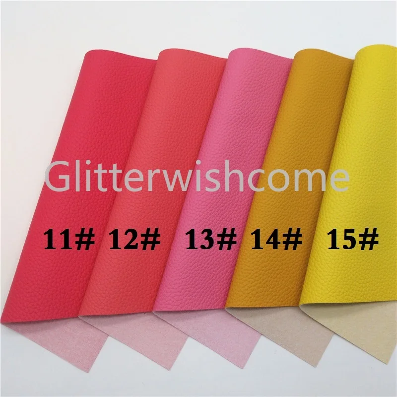 Винил Glitterwishcome размера A4 21 х29 см для бантов яркие цвета матовая искусственная