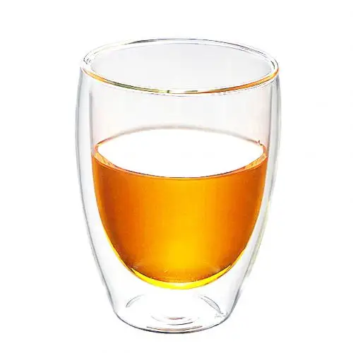 350ml 1 шт. 250/350/450 мл чайник для заварки из термоустойчивого двойными стенками слоев виски Стекло пивная кружка теплоизоляция Чай молока Кофе чистые кружки Посуда для напитков - Цвет: 350ml