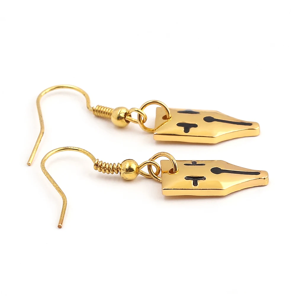 Золотой цвет аниме Jojo Необычные приключения серьги мультфильм металлическая