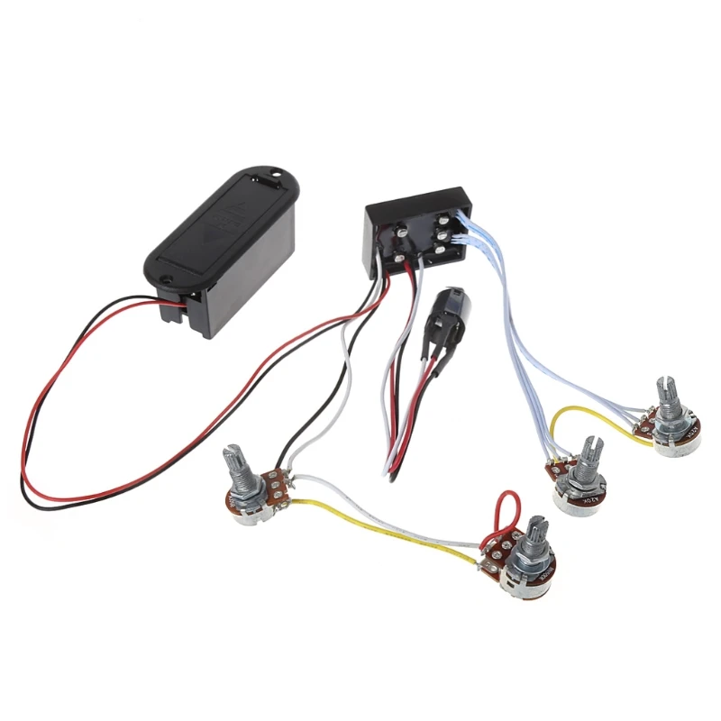 2 полосный активный бас гитара EQ эквалайзер схема предварительного усиления