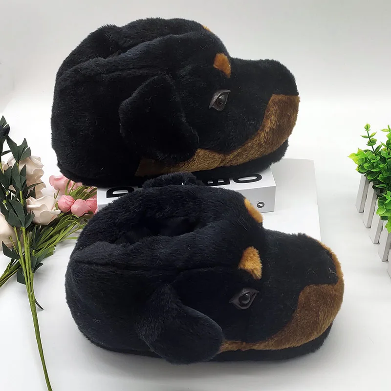 Специальные женские тапочки с героями мультфильмов теплые для влюбленных зимние