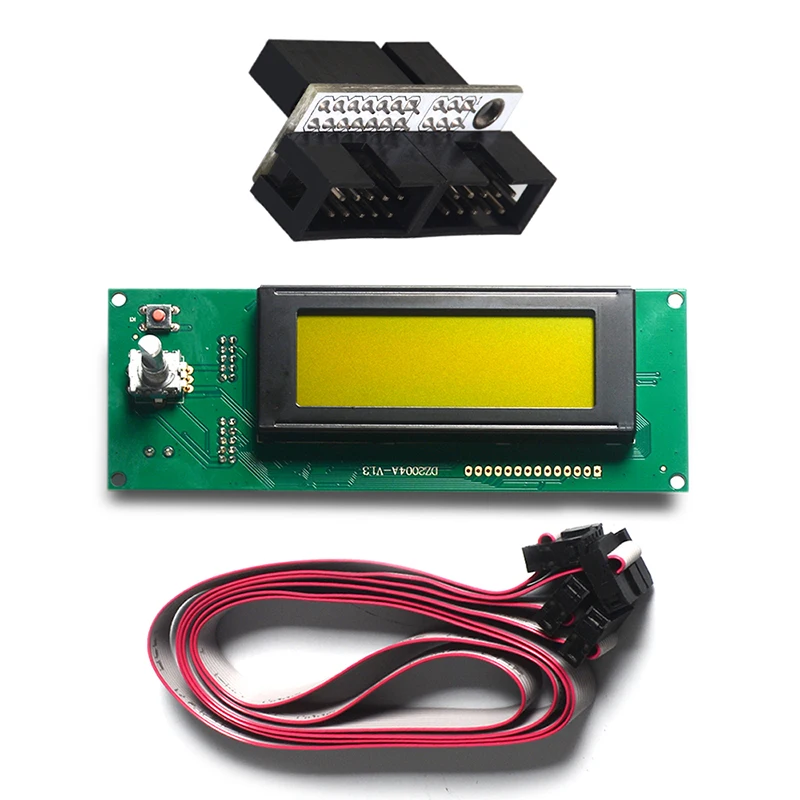 Желтый цветной 3D принтер Reprap Smart Control ler 2004 ЖК дисплей для sanguinolu|reprap 3d|lcd 3d printerfor printer