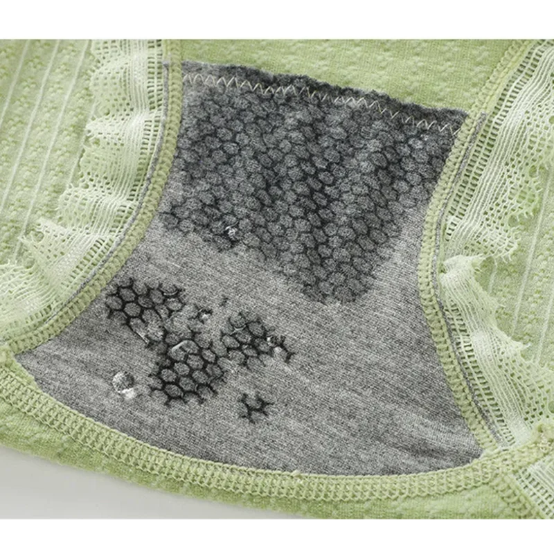 

2pcs/lot Ladies Seamless Low-Waist Lace Panties Cotton Crotch Antibacterial Briefs Soft Cozy Breathable Panty Women's Underpant