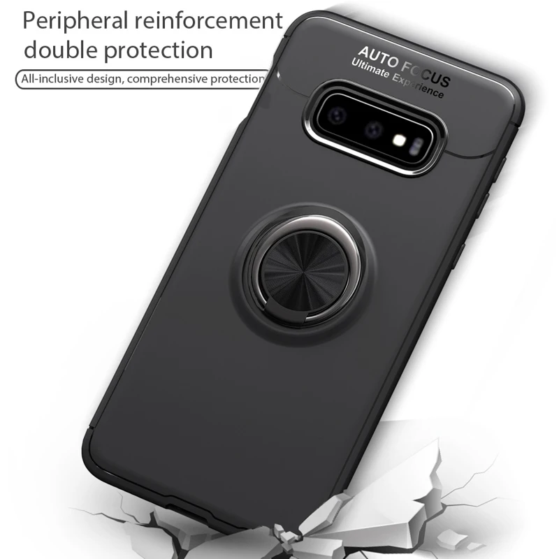 

360 Magnetic Ring Holder Case For Samsung S10 Cases S20 Ultra S9 S8 Plus S10e Note 20 Pro 10 Lite J6 J8 2018 Shockproof Cover