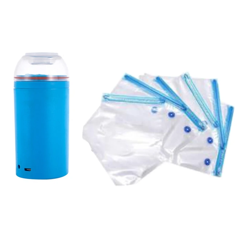 

Mini Vacuum Machine, Handheld Vacuum Sealer, Portable Vacuum Machine,Electric Food Vacuum Sealer with Sous Vide Bags