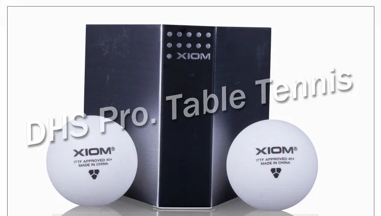 Оригинальный высококачественный мяч XIOM 3 Star 40 + POLY бесшовный для настольного
