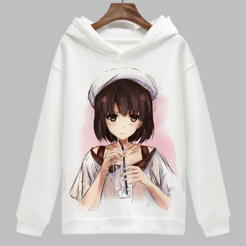 Аниме Saekano How to Raise a Dull Girlfriend Косплей Толстовка кату Мегуми зима осень флисовые